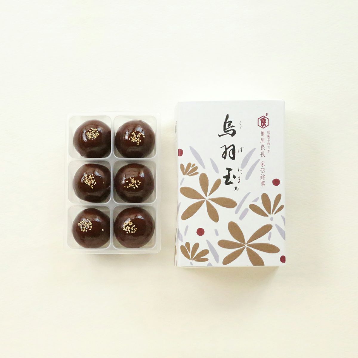 烏羽玉 6個入 | 創業1803年の京菓子司 亀屋良長